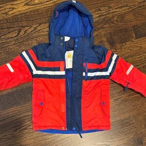 Boden Blue and Red Ski Jacket